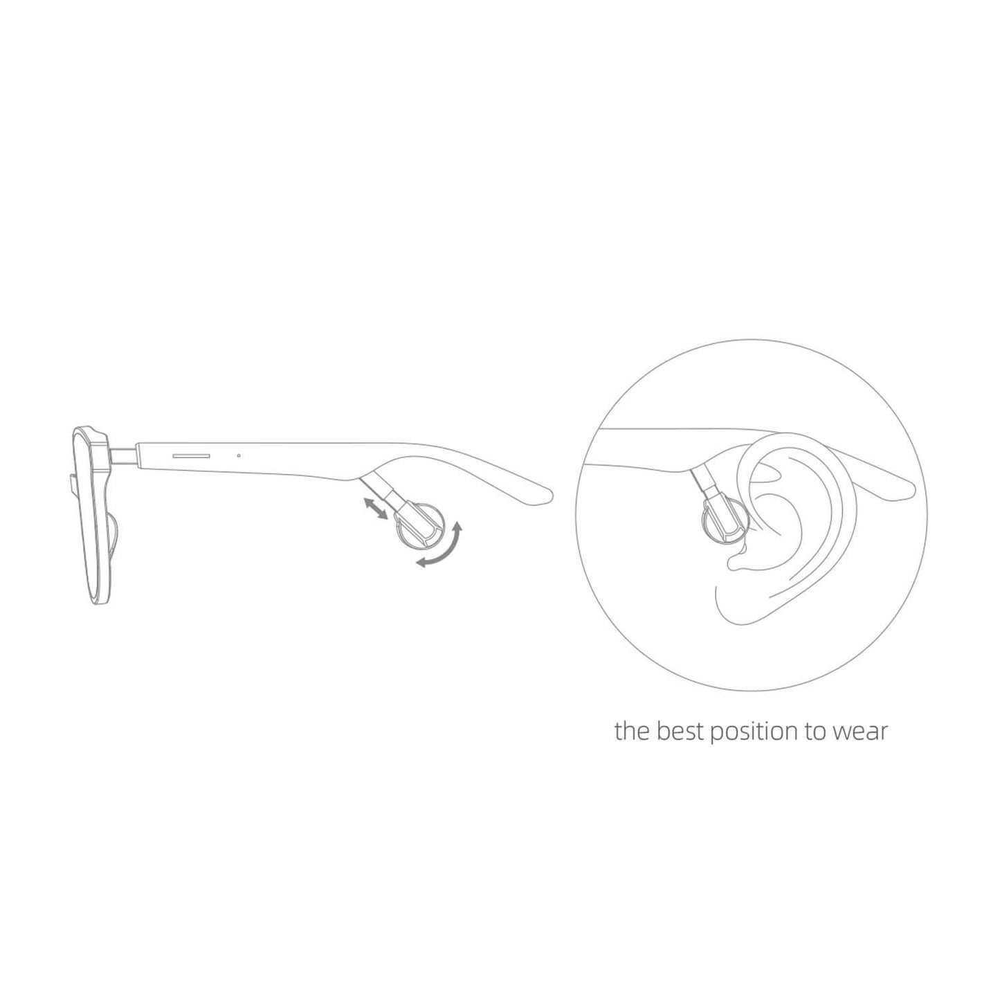 Divinus Apollo S Bone Conduction Smart Audio Sunglasses