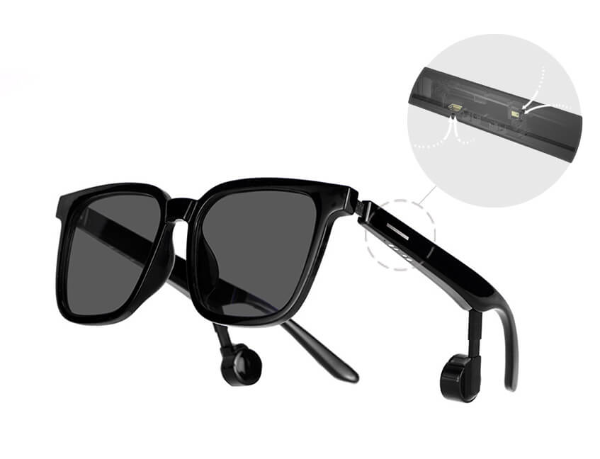 Divinus Apollo S Bone Conduction Smart Audio Sunglasses ENC Dual-Mic Noise Cancellation