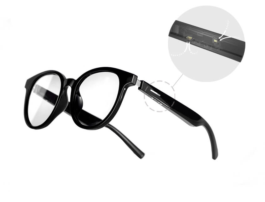 Divinus GT05-R Smart Audio Glasses with Customized Loudspeaker dual mic